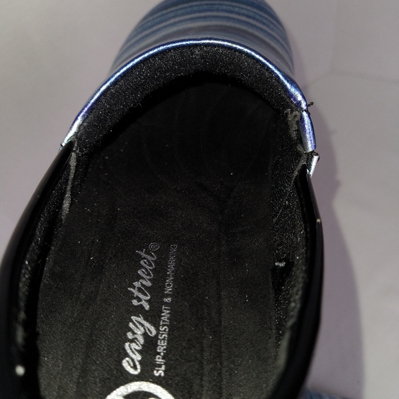 Marble blue clogs work nurse slip on shoes size 8 - Picture 15 of 16